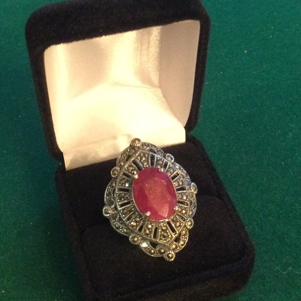 Exquisite Genuine Ruby Ring From Atlanta Estate - image 3
